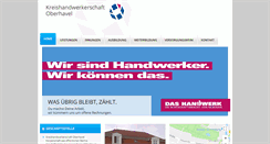 Desktop Screenshot of kreishandwerkerschaft-oberhavel.de